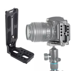 플레이트 DSLR 카메라 퀵릴리즈 L형 브라켓 삼각대 스탠드