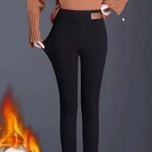 방한바지 양털 방한 바지 여자 융털 허리밴딩 겨울 팬츠