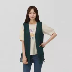 PAT 쉬폰 배색 훌 베스트_1J41481