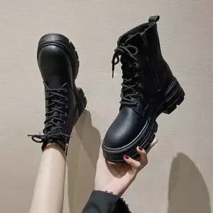 2컬러 여성 레더 미들 워커 DS-CC085