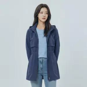 PAT 면터치폴리 후드탈착 롱 점퍼_1I21303