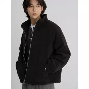 에잇세컨즈 폴리 저지 패딩 점퍼 브라운 5920888