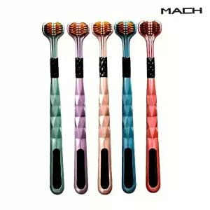 (1+1) MACH V자형 3면 칫솔 미세모 혀클리너
