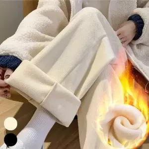 밴딩팬츠바지쇼핑몰 여자 겨울 캠핑 룩 기모 안감 허리 밴딩 골지 팬츠