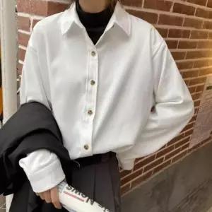여성 봄 가을 도톰한 코듀로이 셔츠 골덴 남방 여유핏