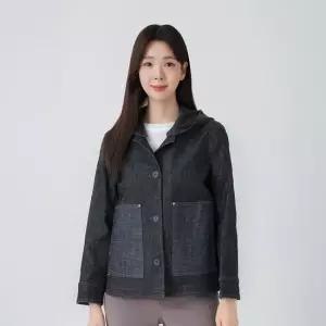 PAT 니트 후드 데님 자켓_MI61202