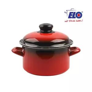 ELO 빨강법랑 깊은형 24cm / 양수냄비 / 법랑