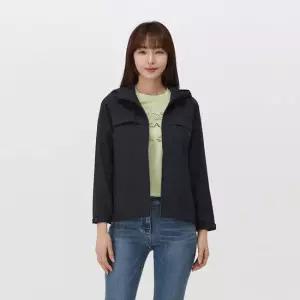 PAT 후디드 배색 매쉬안감 점퍼_QK21331