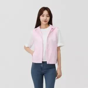 PAT 프린트 후드 베스트_1K41435