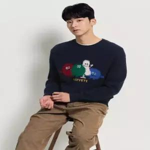 홀리데이 푸즈예티 인타샤 니트  네이비 (BC5Z51C64R)