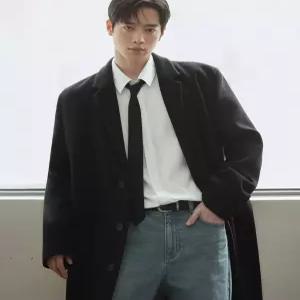 [매장정품] 드로우핏 프리미어 퓨어 캐시미어 히든 싱글 코트 [BLACK] DFCT1401B