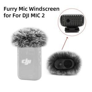 DJI MIC 2 모피 마이크 앞 유리 윈드 머프 LAVALIER 커버 소음