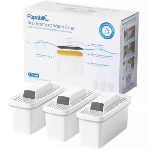 SafeguardPlus 병 세척기용 Papablic 공식 교체용 정수 필터 3개 세트 증류수 불필요 수돗물 여과용