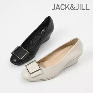 [셀러허브]잭앤질 5cm 리본스퀘어 웨지 펌프스(JA0161) (S50600665)