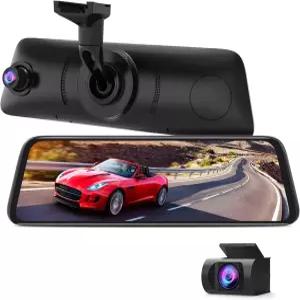 AUTO-VOX V5PRO 1080P 9.35인치 OEM 후방 미러 카메라 눈부심 없는 전면 및 후면 풀 라미네이트 초슬림