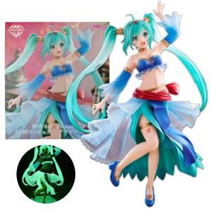 미쿠피규어 하츠네 미쿠 아티스트 마스터피스 공주 버전 원피스 PVC 컬렉션 인형, 피규어 21CM 업 액션