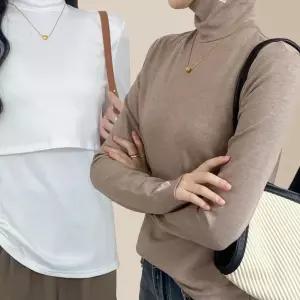 하트포인트 긴팔 수유티 예쁜수유복 수유티셔츠 빅사이즈수유복 임산부원피스 LWFA7AAE 임산부하객룩 화이