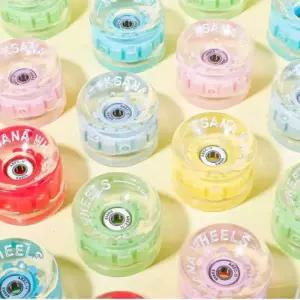 롤러스케이트 바퀴 LED 발광 LED바퀴 흰색 그린 블랙휠 라이트 힐리스 롤러