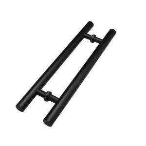 yeezoo 36INCH 304 스틸 헛간문유리문매트블랙 받침대 두께 스테인리스 원색 손잡이 1 2mm 38mm 스테인리스