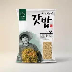 그린올린 2025년산 갓밥 5분도미 갓쌀 5kg 1봉