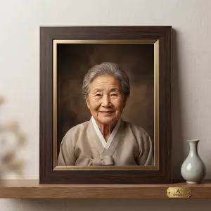 방문 영정사진 장수사진 촬영 전문장비 집으로 찾아가는 스튜디오 고급 액자제작 의상합성