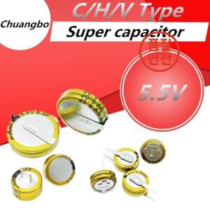 2개/몫 5.5V 슈퍼 커패시터 0.1F V/H/CType 버튼 유형 Farrah Supercapaci