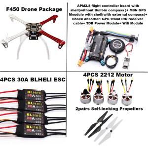 픽스호크 APM PIXHAWK 4 축 RC 멀티콥터 헬리 포함된 쿼드콥터 F450 HAPPY 로터 랜딩 450 기어 멀티 드론 프레임이 키트