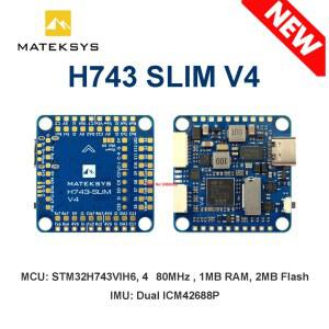 픽스호크 MATEK MATEKSYS H743SLIM V4 비행 STM32H743VIH6 ICM42688P 내장 드론용 프리스타일 레이싱 OSD MICROSD FPV 듀얼