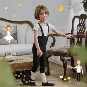 [아우트_6825]남아멜빵칠부발레복셋트 남아동발레복