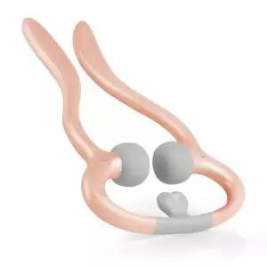 핸디형 진동마사지기 목어깨 승모근 안마기 핑크