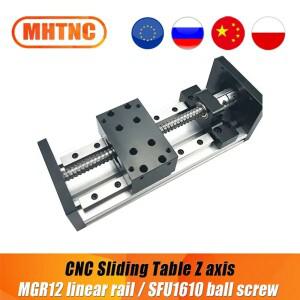 CNC SXG1610 슬라이딩 테이블 z축 스테이지 이동 100-800mm MGR12 가이드 SFU1610 Nema23용 볼 스크류 리니