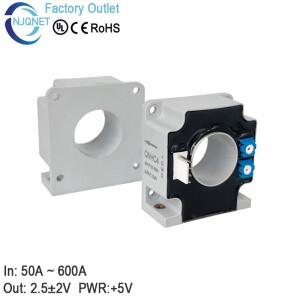 홀효과 전류 센서 2.5V±2V QNHC4 50A 100A 개방 루프 변환기 CT 트랜스포머