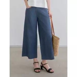 [하프클럽/]엄마옷  여성 데일리 청바지 삼색패치절개데님팬츠 -FPN2605042-