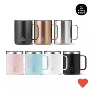 주방 용기 머그 360ml 뚜껑 스테인레스컵 12oz