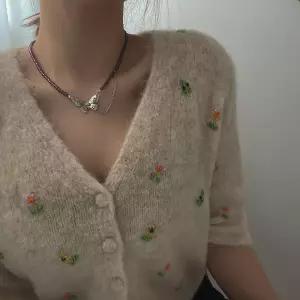 [옷자락]옷자락 미니멀 버터플라이 비즈 써지컬스틸 목걸이 레이어드