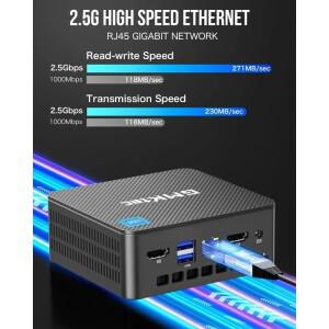 GMKTec G3 N150 Plus 2026 옥타 코어 워크스테이션 16GB 512GB 수납함 USB WiFi 멀티 디스플레이 출력
