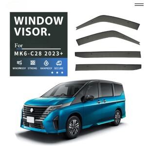 레인 가드 지붕 Sun Rain Shade Vent Visor Spoiler Wing Shelters 차양 액세서리 닛산 SERENA C26 C27 C28
