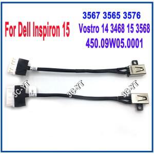 1/2/3개 노트북 DC 전원 잭 케이블 커넥터 Dell piron 15 3567 Vostro 14 3468 450.09W05.0001