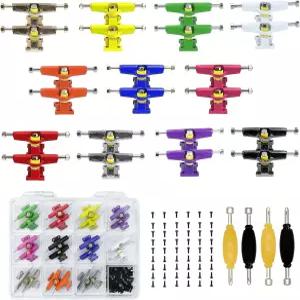 DisplayMore 176개 미니 핑거 스케이트보드 DIY 액세서리 케이스-22PCS 핑거보드 멀티컬러 트럭 100개의