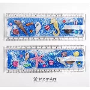 맘아트 DIY 바다 자 2개 만들기 키트 클레이 공예 여름만들기