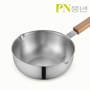 PN풍년 스텐 라면냄비 인덕션 편수 냄비 18cm 포스코304 국내생산