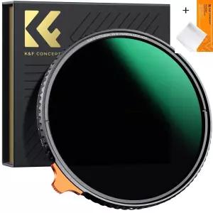KnF Concept 67mm NANO-X 블랙 미스트 1/4 +가변 ND2-400 2in1 필터 (렌즈크리너융포함) 8K AGC Glass _ Black Mist+ND2-400
