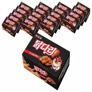 농심닭다리 핫 학교 학원 간식 주전부리 숯불 바베큐 66g 20개