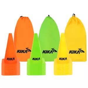 키카 KXO-R530 30cm 라바콘 세트 10개입 가방 포함/훈련/스포츠/칼라콘/운동회/축구/연습/꼬깔콘/꼬깔/컬러