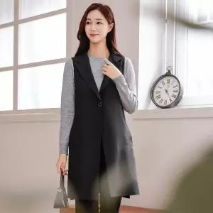 드리다 V25043CC 테일러슬릿롱베스트 빅사이즈