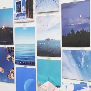 소품엽서모음 감성 컬러 엽서 모음 푸른 로맨스/세트/인테리어/사진/좋은/카드/칼라/포스터/디자인/레트로