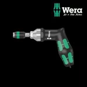 WERA 베라 공구 7443 피스톨 손잡이형 토크 조정 가능 스크류 드라이버 (4.0-8.8 Nm) 신속 분리 척 포함(074705)