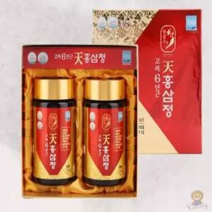 대한홍삼진흥공사 고려6년근 천홍삼정 240GX2병 가족건강 농축 홍삼엑기스