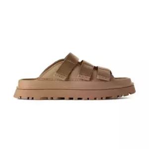 ugg WOMEN 골든글로우 플랫폼 스트랩 슬라이드 (골든글로우 슬라이드) - 다크 샌드 1167430-DND