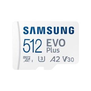 SAMSUNG EVO PLUS MICROSDXC 메모리 카드 MB-MC512SA /TR (2024 U3, /S, 160MB 512GB, V30, A2, 시리즈)